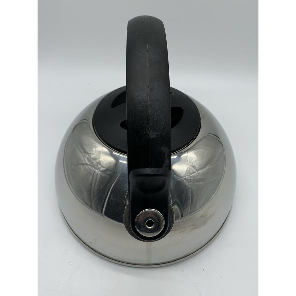 Revere Stainless Steel Whistling Tea Kettle Paul Rever Ware Easy-Fill Easy Clean